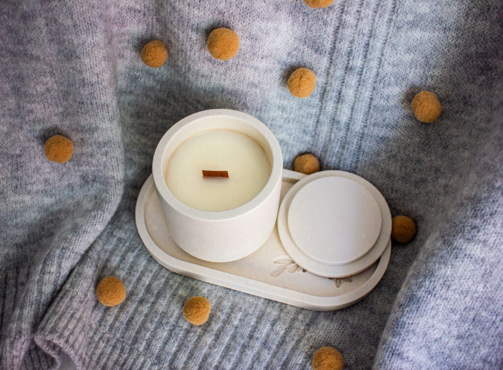 Velas artesanais eco-friendly da Verdiaroma em cera de soja natural